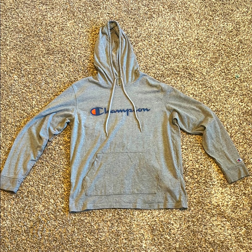 Gray Champion Lightweight Hoodie